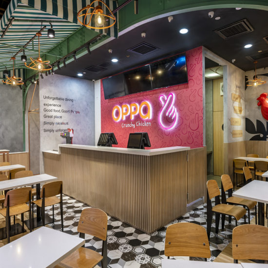 Korean fried chicken kiosk in KL