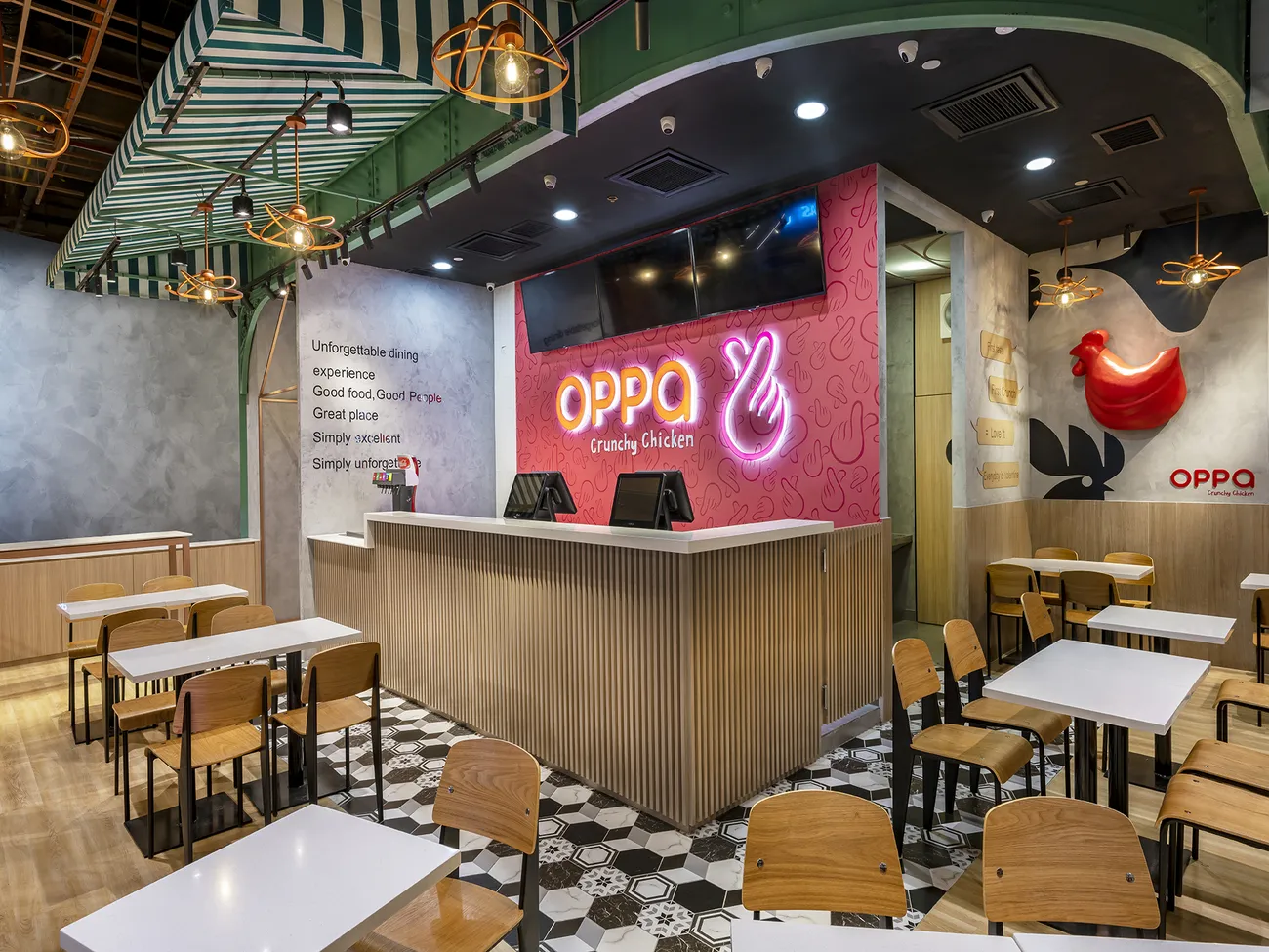 Korean fried chicken kiosk in KL
