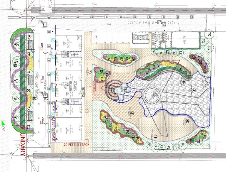 Terminal Sekinchan masterplan train station and pedestrian walkway